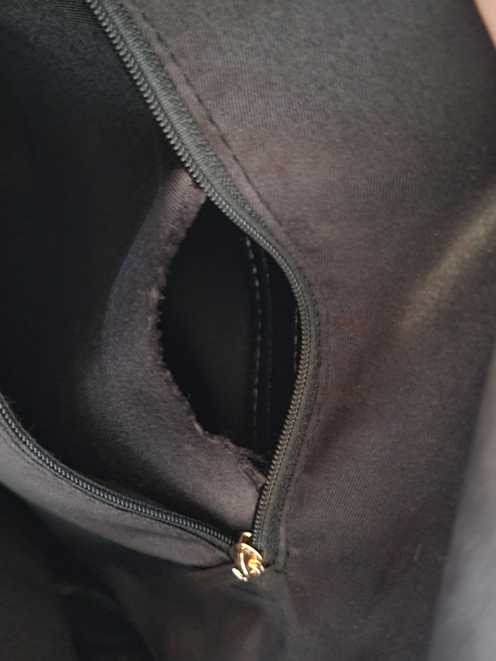 Luella Grey Vegan Leather 'Peggy' Commuter Backpack with Gold Accent - Picture 8 of 8